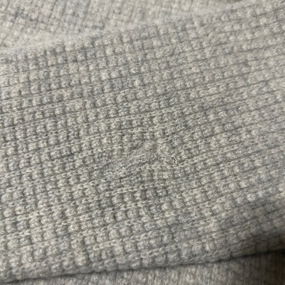 Madewell Heather Grey Waffle Knit Crewneck Sweater - Size S - Picture 5 of 10